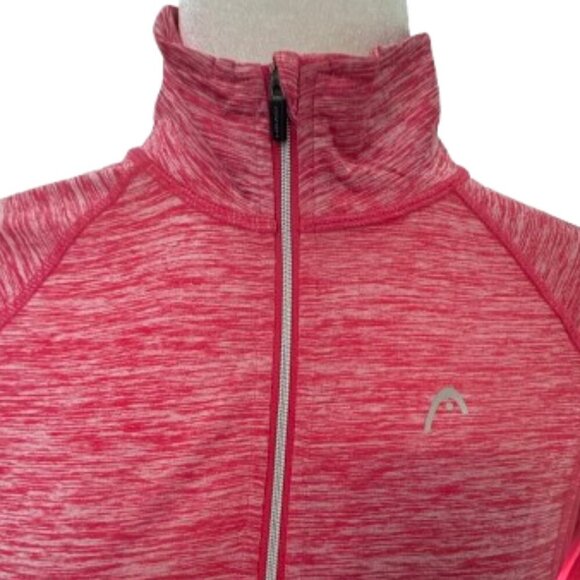 NWT HEAD Women's Dri-Motion IceCap Pink Athletic 1/4 Zip Pullover Top Size Small - Picture 2 of 12